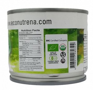 Органическое кокосовое молоко "Econutrena" 17%, 200 мл ж/б