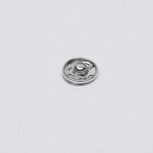 Кнопки пришивные, d=8.5 / 10 / 12 мм, 25 шт., цвет серебряный