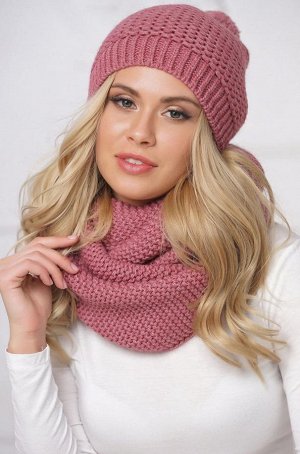 Хомут Объемный мягкий шарф-снуд в два оборота "Джун", выполнен из пушистой меланжевой пряжи. Его возможно носить как на шее, так и на голове. Длина 63 см. Ширина: 36см.  Состав: шерсть 50%, акрил 50%