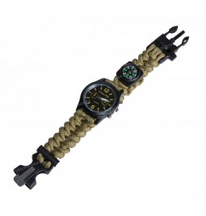Watch General with paracord, coyote