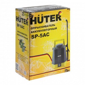 Опрыскиватель аккумуляторный Huter SP-5AC, 12 В, 2 Ач, 5 л, 2.8 л/мин, насадки 3 шт.