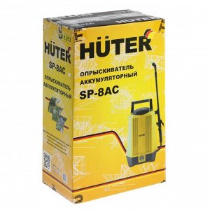 Опрыскиватель аккумуляторный Huter SP-8AC, 12 В, 8 л, 2 Ач, 3 л/мин, насадки 3 шт.