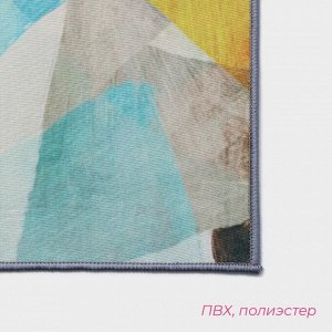 Коврики для ванной и туалета Доляна «Эмоции», 2 шт., 50x80 см, 50x40 см