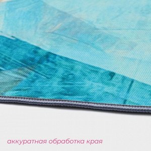 Коврики для ванной и туалета Доляна «Эмоции», 2 шт., 50x80 см, 50x40 см