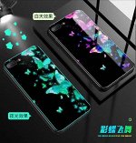 Чехол стекло с рисунком на телефон Xiaomi Redmi