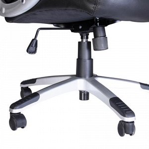Кресло офисное BRABIX Grand EX-500, натур. кожа, черное, 530