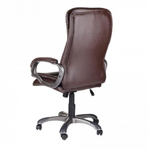 Кресло офисное BRABIX Omega EX-589, экокожа, коричневое, 531