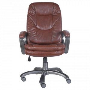 Кресло офисное CH-868AXSN, экокожа, коричневое, пластик темн