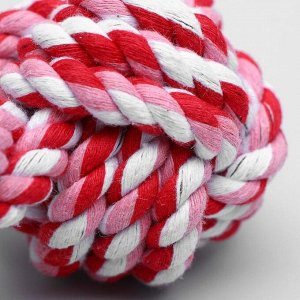 Игрушка тренировочная канатная «Гантель», 180 г, микс цветов