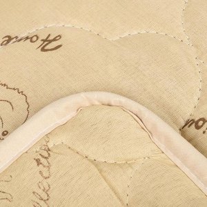 Одеяло облегчённое Адамас &quot;Верблюжья шерсть&quot;, размер 140х205 ± 5 см, 200гр/м2, чехол п/э