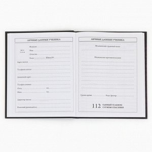 Дневник школьный 1-4 класса, в твердой обложке, 48 л «Космонавт Неон»