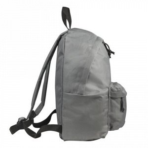 Рюкзак BRAUBERG универсальный, сити-формат, один тон, серый,