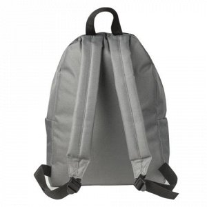 Рюкзак BRAUBERG универсальный, сити-формат, один тон, серый,