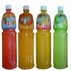 Безалкогольный напиток "Green Mate Orange Juice" с апельсиновым соком 1000 мл (пластик)