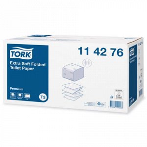Бумага туалетная TORK (Система Т3) КОМПЛЕКТ 30шт, Premium E