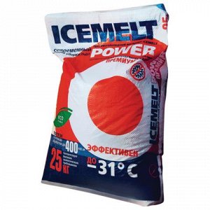 Реагент антигололедный 25кг ICEMELT Power, до -31С, натрий+и