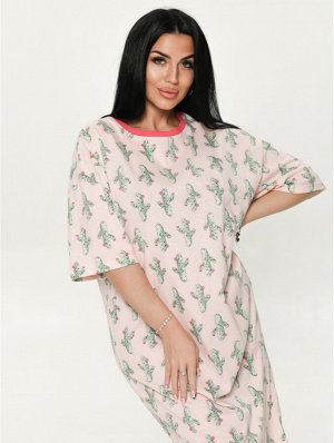 Салли платье-футболка женское (кактус)