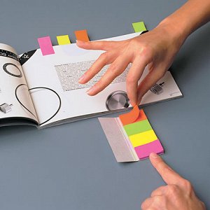 Закладки клейкие POST-IT Professional, бумажные, 12,7 мм, 10