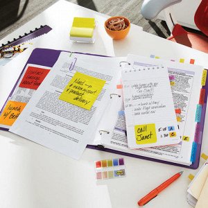 Закладки клейкие POST-IT Professional, пластик, 25мм, 3 цвет