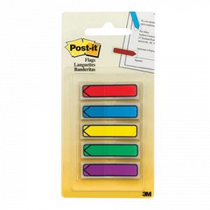 Закладки клейкие POST-IT Professional, пластиковые, 12 мм, 5