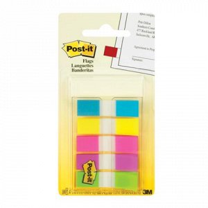 Закладки клейкие POST-IT Professional, пластиковые, 12мм, 3+