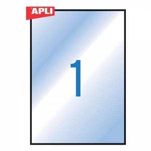 Этикетка самоклеящаяся APLI на листе ф А4, 1 этик., размер 2