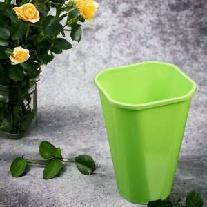 Горшок для цветов высокий Роза Р23, D16, 3,0 л, зеленый