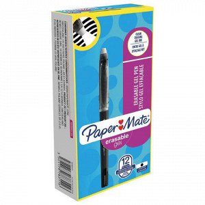 Ручка стираемая гелевая PAPER MATE Erasable Gel, корпус черн