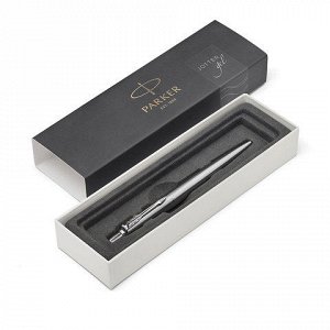 Ручка подарочная гелевая PARKER Jotter Stainless Steel CT, с