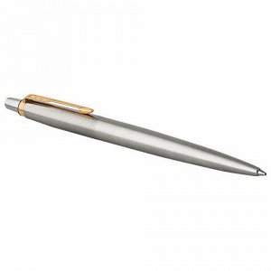 Ручка подарочная гелевая PARKER Jotter Stainless Steel GT, с