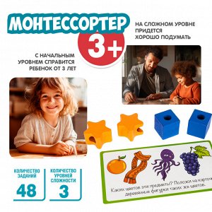 Игра-головоломка Bondibon Бондилогика «МОНТЕССОРТЕР» (арт. ВВ5947)