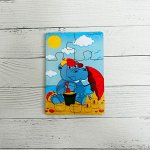 Пазл деревянный &quot;Животные&quot; 14х10см, МИКС
