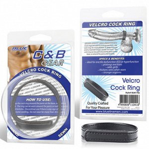 Blue Line Velcro Cock Ring