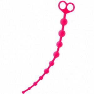ToyFa Popo Pleasure Анальная цепочка 33,5 см, розовая