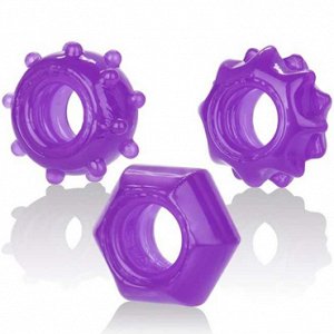California Exotic Reversible Ring Set, фиолетовый