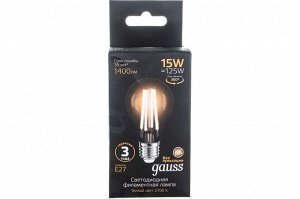 Q -> Лампа Gauss LED Filament Graphene 15W A60 E27 2700К 1/10/40