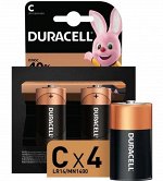 DURACELL Батарейки С (LR14), 1,5V, 2шт