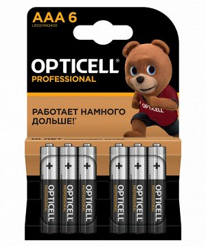 OPTICELL PROFESSIONAL Батарейки AAA 6шт