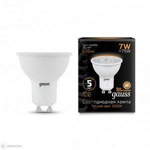 Лампа Gauss LED MR16 7W GU10 2700K 1