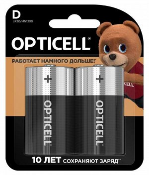 OPTICELL Батарейки D 2шт