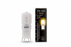 Q -> Лампа Gauss LED G9 AC220-240V 3W 2700K пластик 1