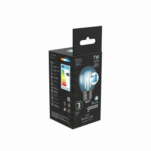 Лампа Gauss LED Globe 7W E27 4100K step dimmable 1