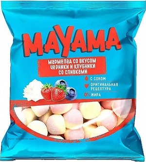 Mayama Мармелад жевательный "Клубника и черника со сливками" 70 г