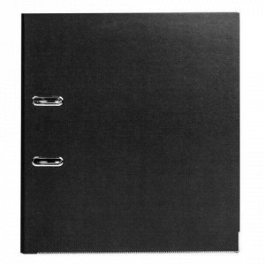 Папка-регистратор BRAUBERG "ECO", 80 мм, черная, 221395