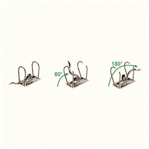 Папка-регистратор LEITZ, механизм 180°, с покрытием из полип