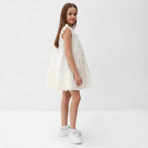 Платье для девочки MINAKU, цвет белый, рост