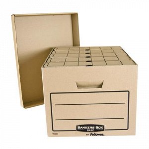 Короб архивный FELLOWES (BANKERS BOX) Basic 33,5x44,5x27см,с