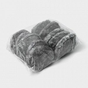 Губки для посуды Доляна, 10 шт, с мылом, ультратонкое металлическое волокно, овальные