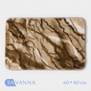 Коврик SAVANNA «Мечта», 40x60 см, бежевый