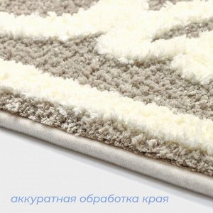 Коврик для ванной и туалета SAVANNA Bath, 40x60 см, бежевый
